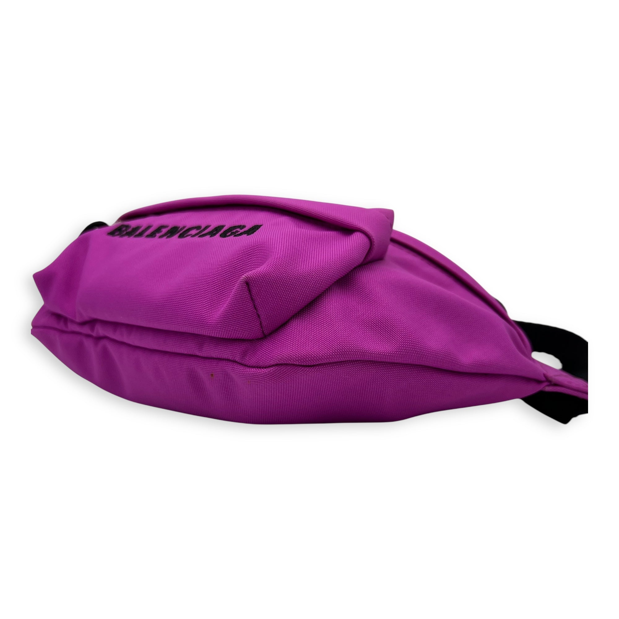 Logo Belt Bag Pink in Canvas, Silver hardware - Image 9