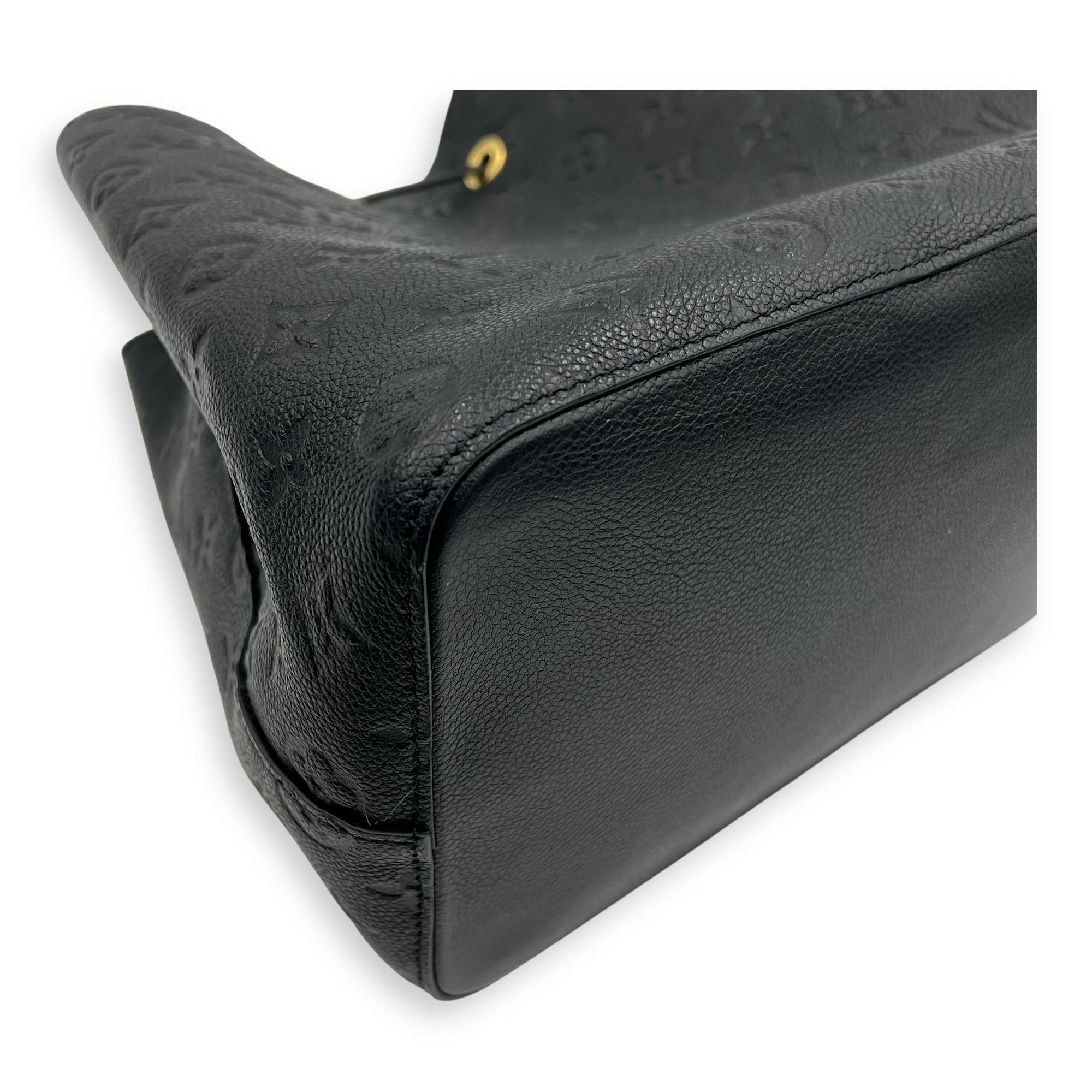 NeoNoe MM Black Bucket Bag in Monogram Empreinte Leather, Gold hardware - Image 11