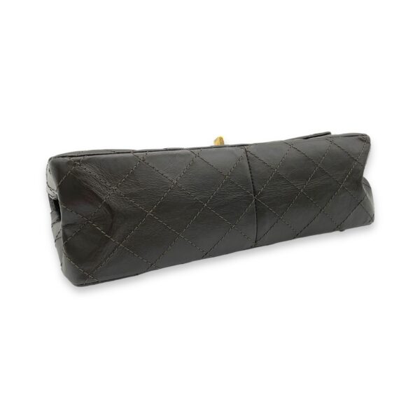 2.55 Brown Shoulder Bag in Calfskin, Gold hardware - Image 6