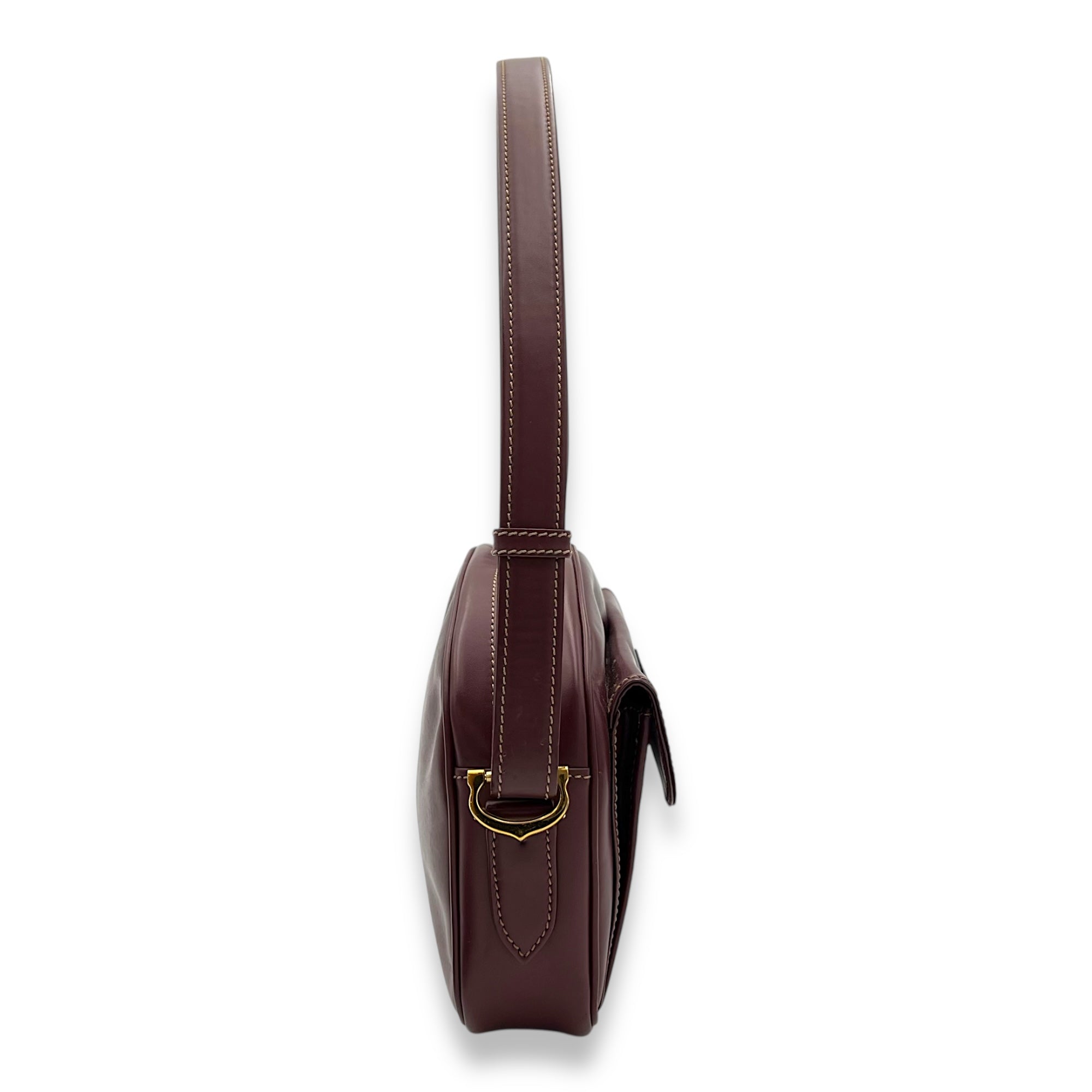 Must de Shoulder Bag Red in Calfskin, Gold hardware - Image 5