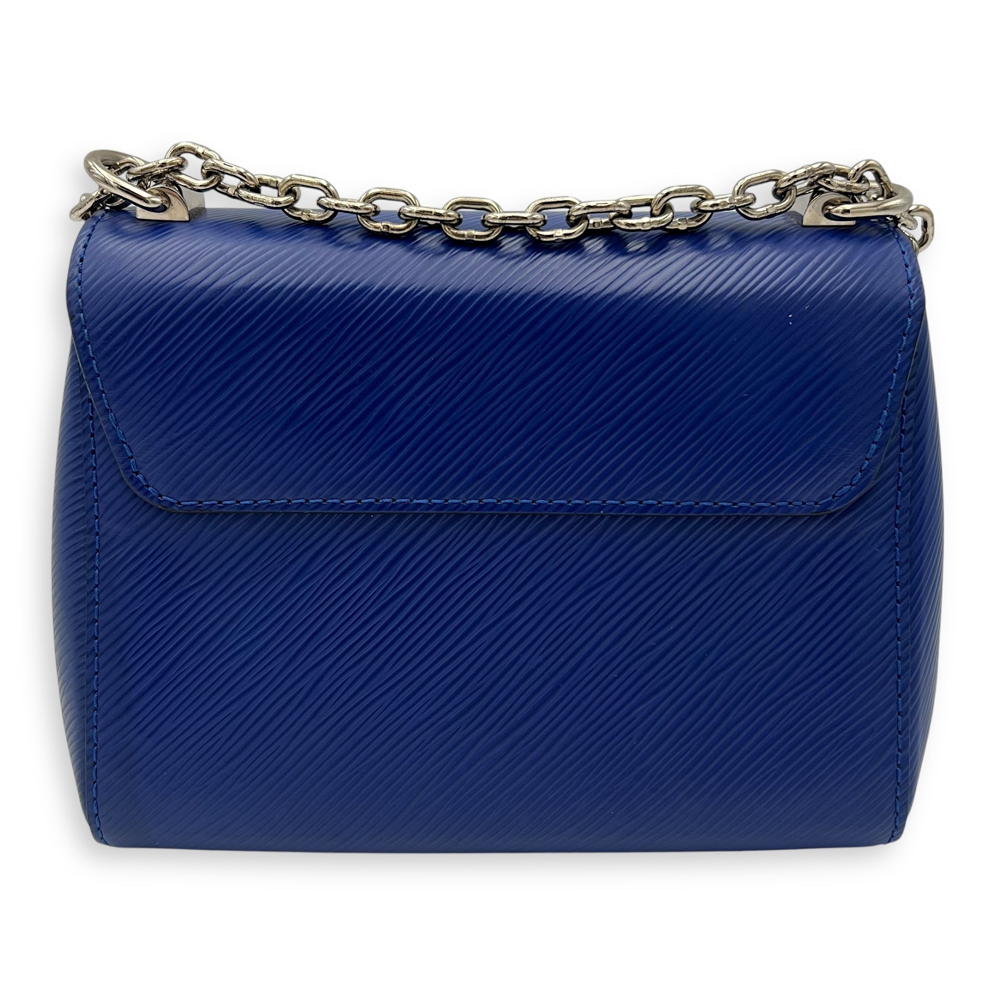 Twist PM Blue Shoulder Bag in Epi Leather, Gold hardware - Image 3
