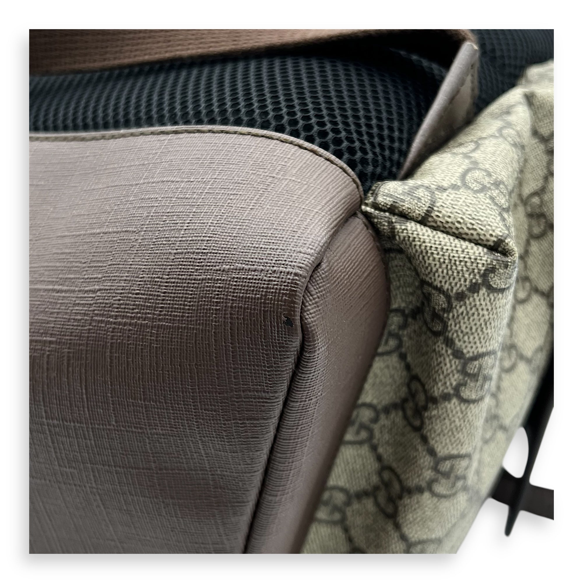 Ophidia Backpack Brown in Monogram Coated Canvas, Gold hardware - Image 8