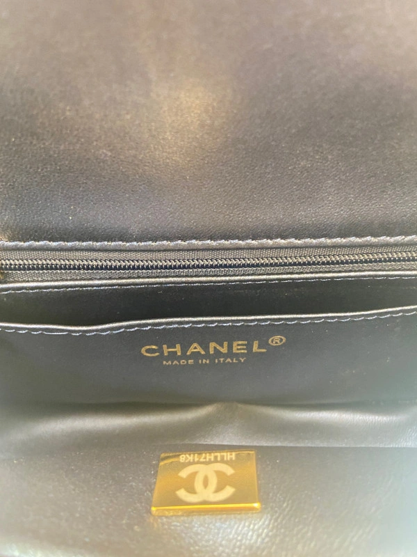 Trendy CHANEL MINI FLAP BAG WITH TOP HANDLE 985 - Image 10