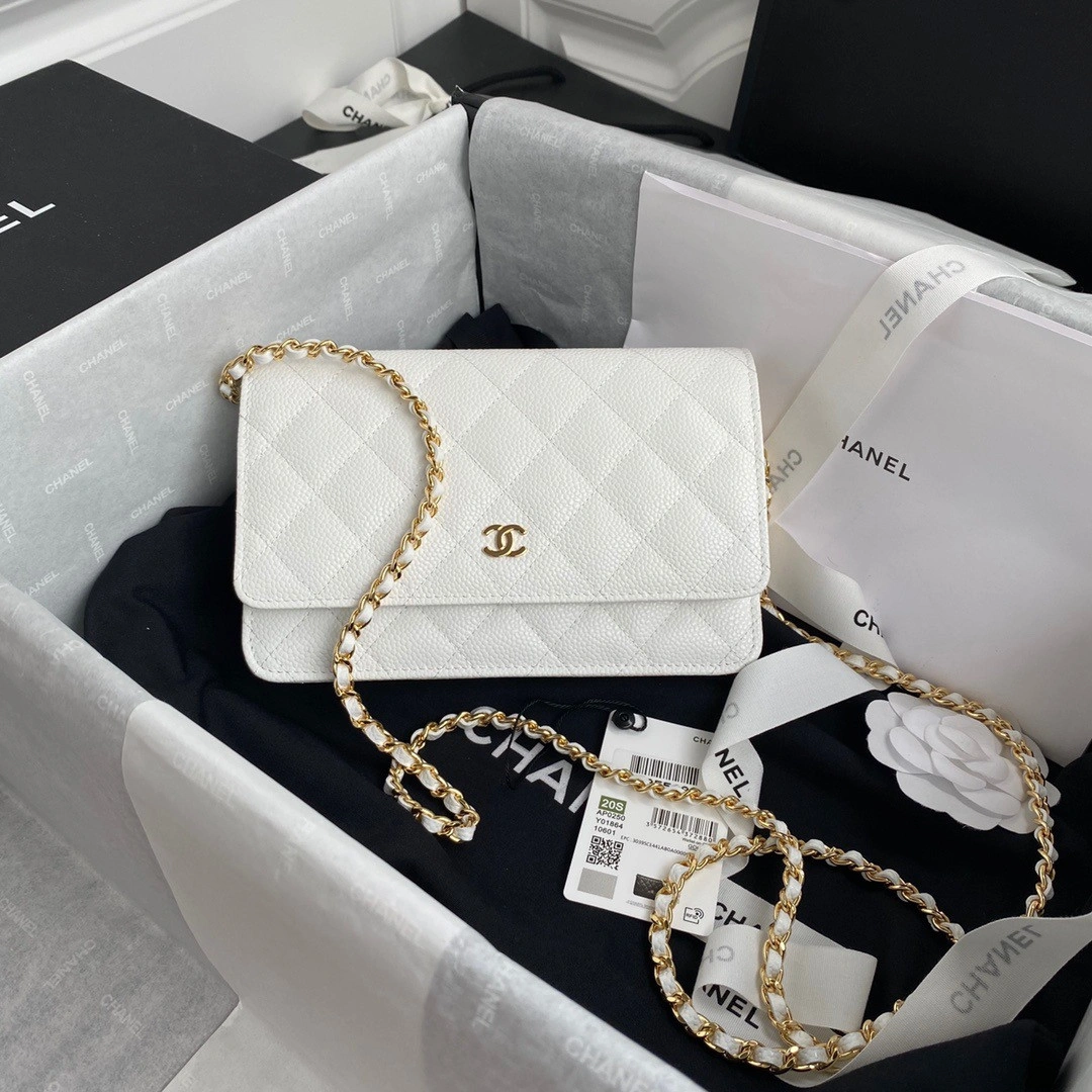 CHANEL CHAIN WALLET CAVIAR NEW EDITION BestValue 1364