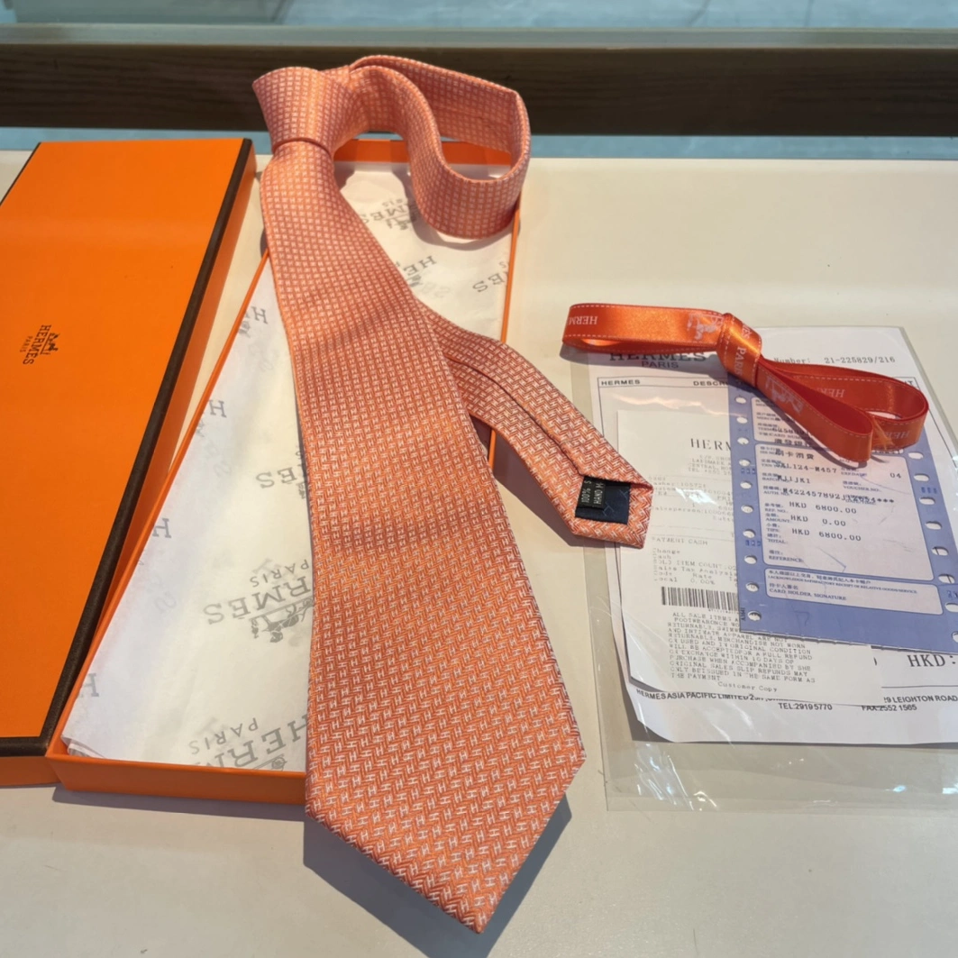 Breathable 8104 Hermes Necktie For Men