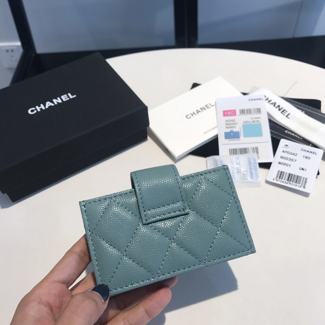 Breathable 8632 Chanel AAA Quality Card Case For Women