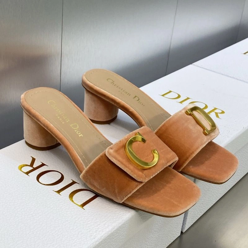 C'est Dior Slides Women Velvet Brown StreetReady 9181 - Image 3