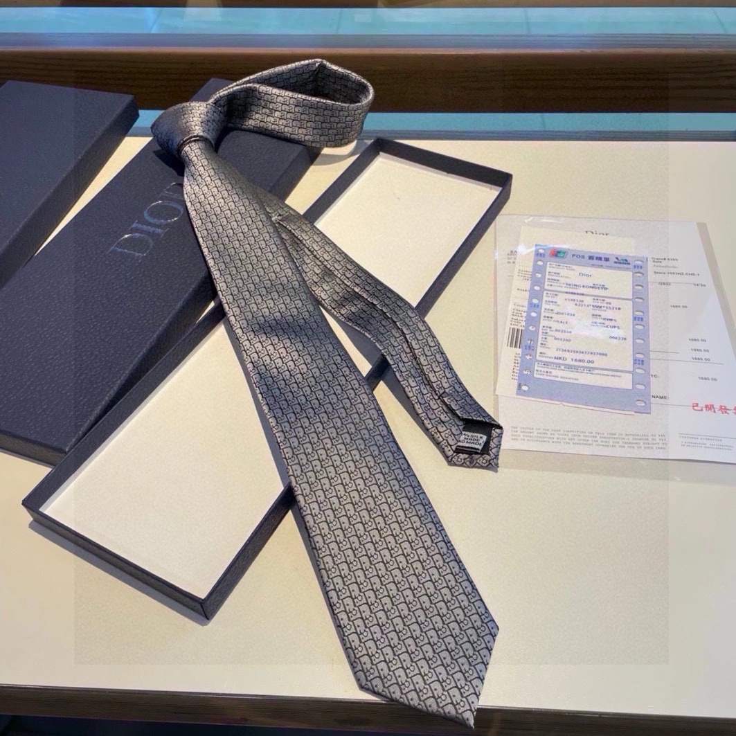 Christian Dior Necktie For Men Versatile 9665 - Image 3