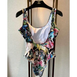 Christian Dior Swimsuit Women D-Constellation Motif Lycra Black StreetReady 1881