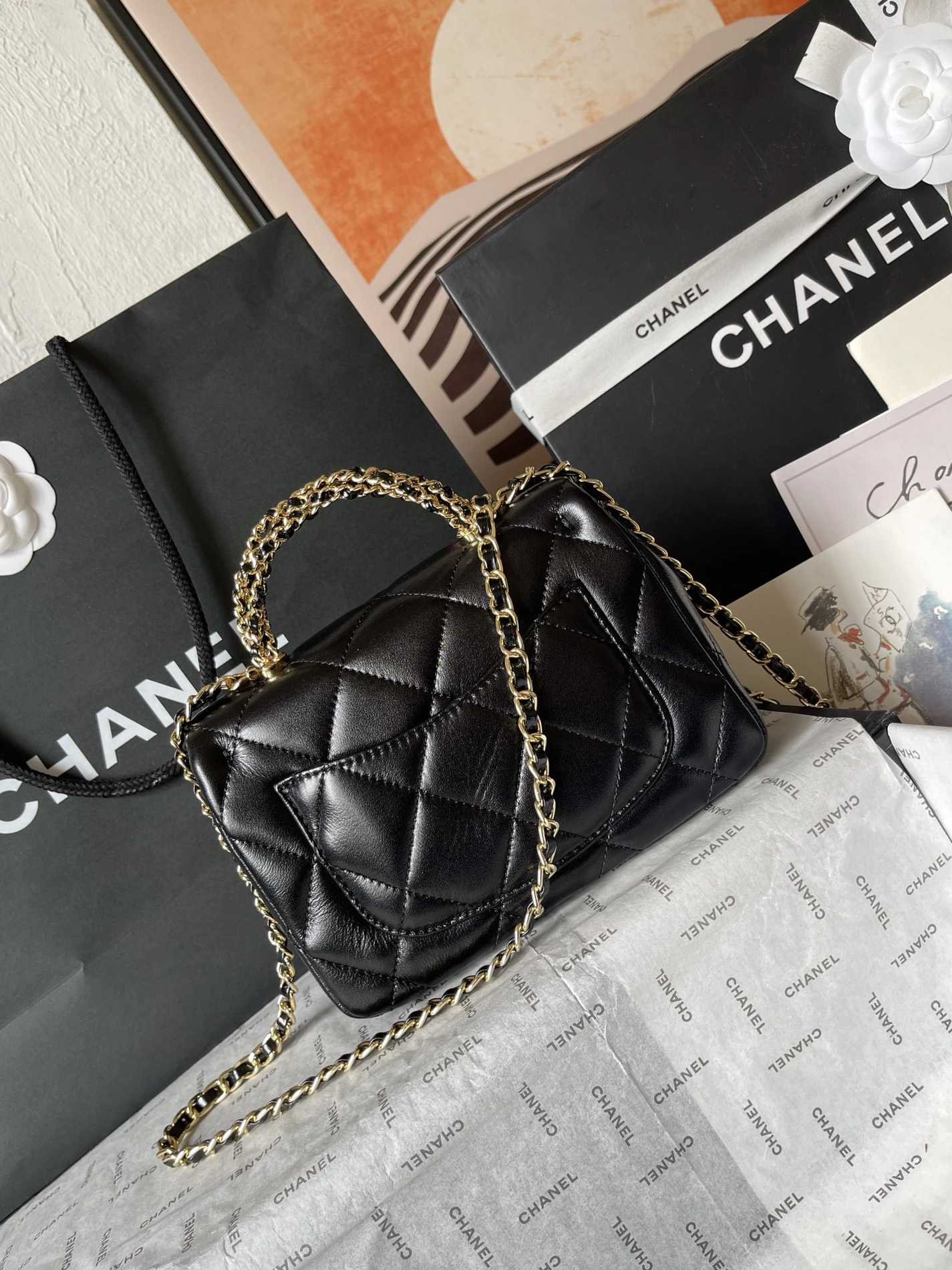 Compact 4387 Chanel AAA Quality Messenger Bags For Unisex - Image 3