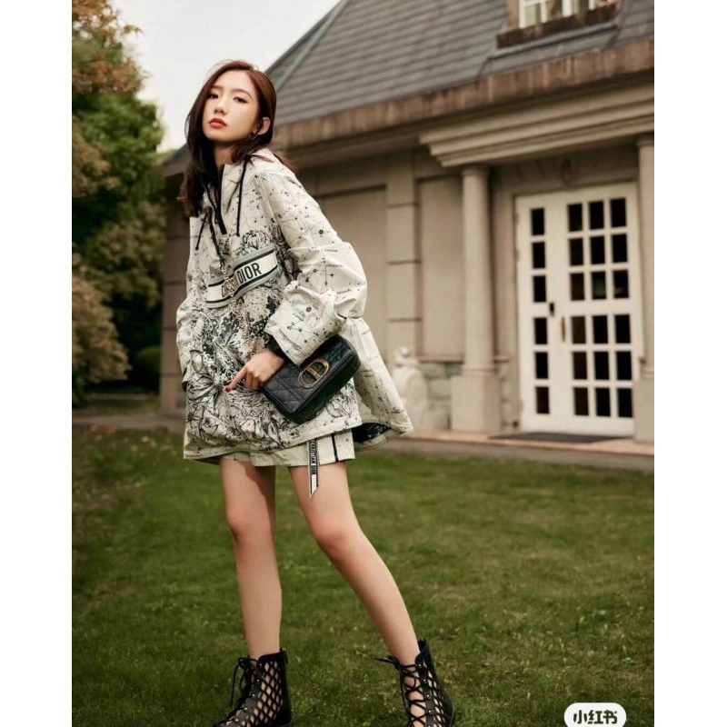 Embossed Dior Small Caro Bag Black Supple Cannage Calfskin - Image 3