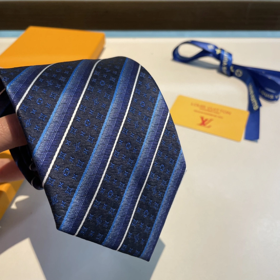 Durable 7535 Louis Vuitton LV Necktie For Men - Image 4