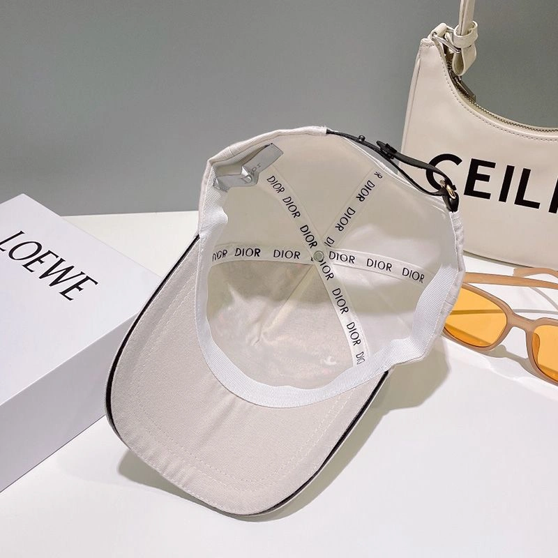 EasyMatch 6501 Dior Baseball Cap Christian Dior Atelier Motif Cotton White - Image 3