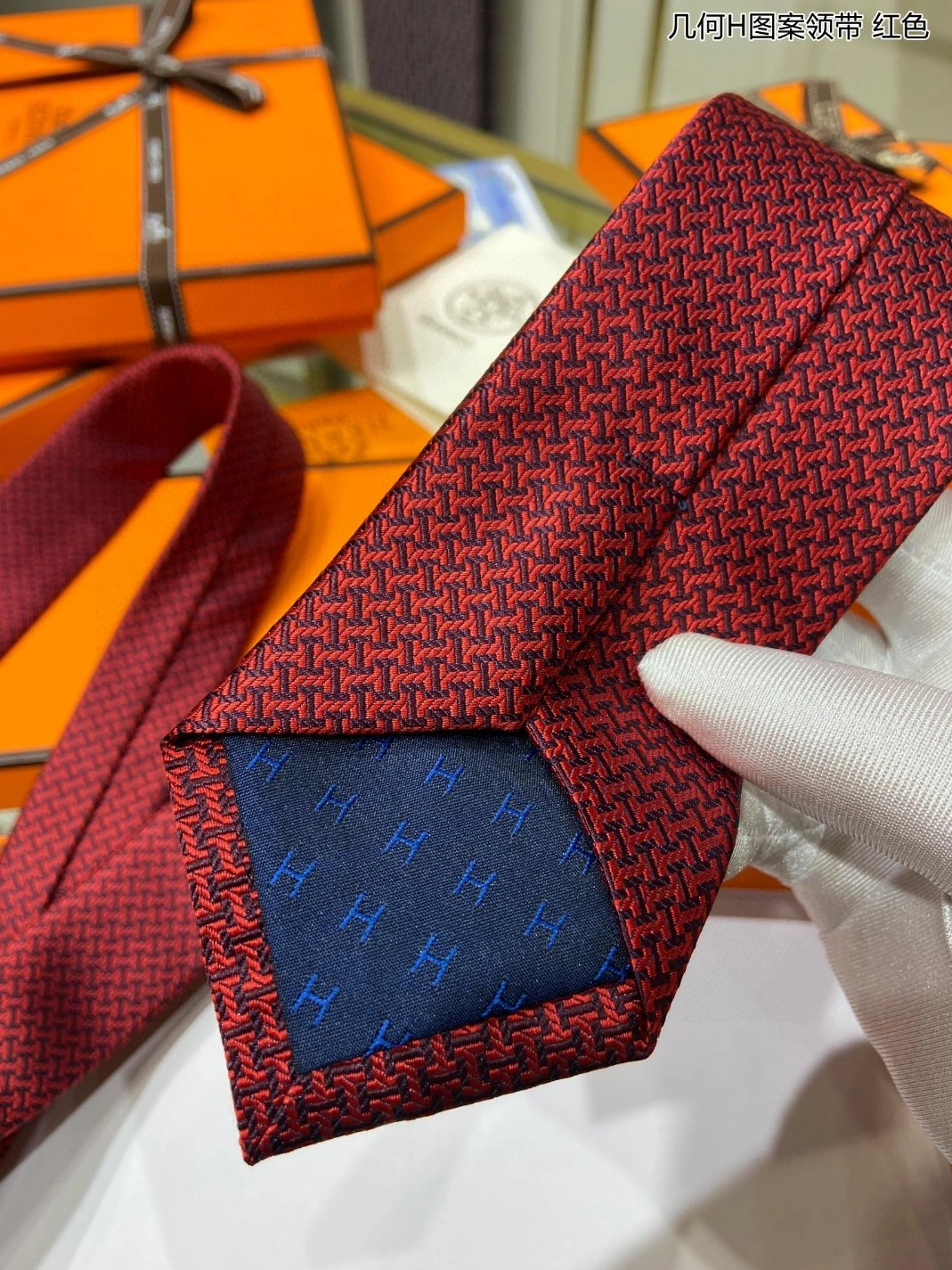 Hermes Necktie For Men BestValue 3088 - Image 6