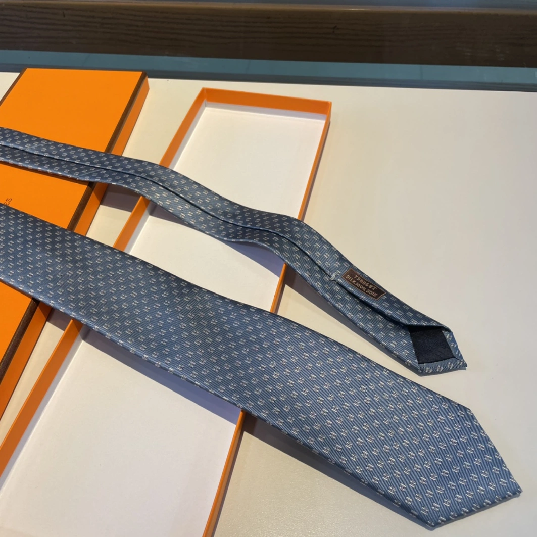 Hermes Necktie For Men Durable 8801 - Image 4