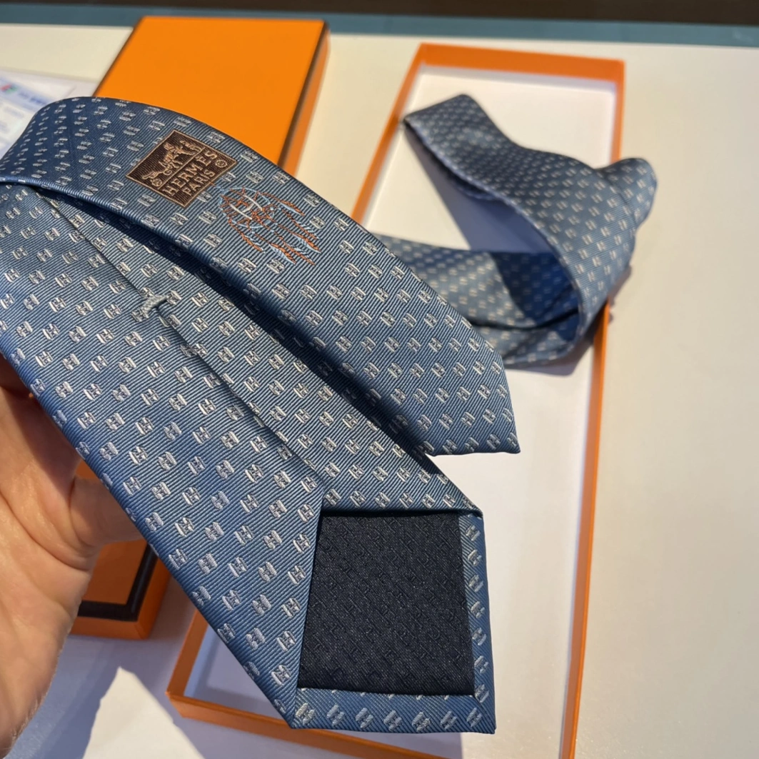 Hermes Necktie For Men Durable 8801 - Image 5