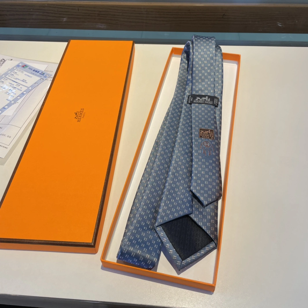 Hermes Necktie For Men Durable 8801 - Image 6