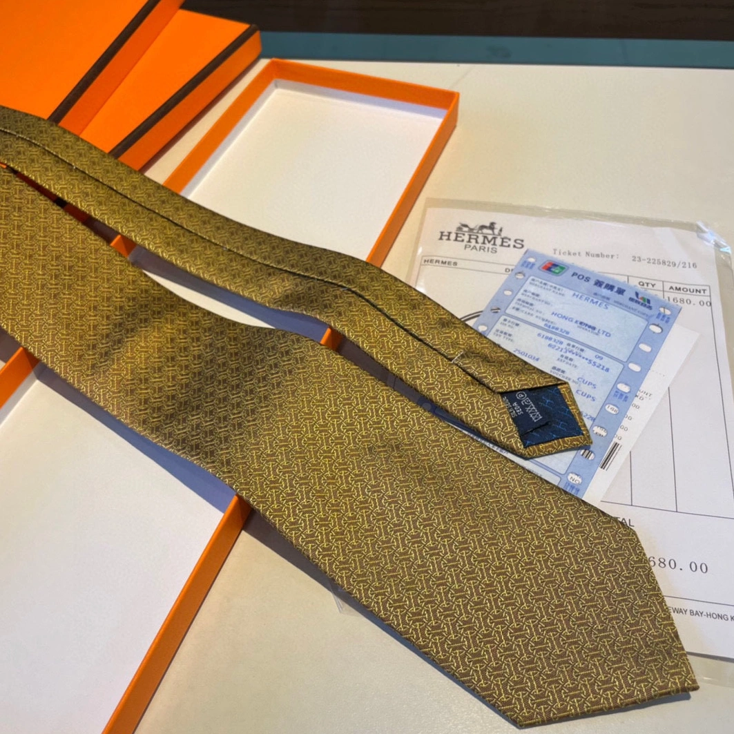 Hermes Necktie For Men Practical 6702 - Image 5