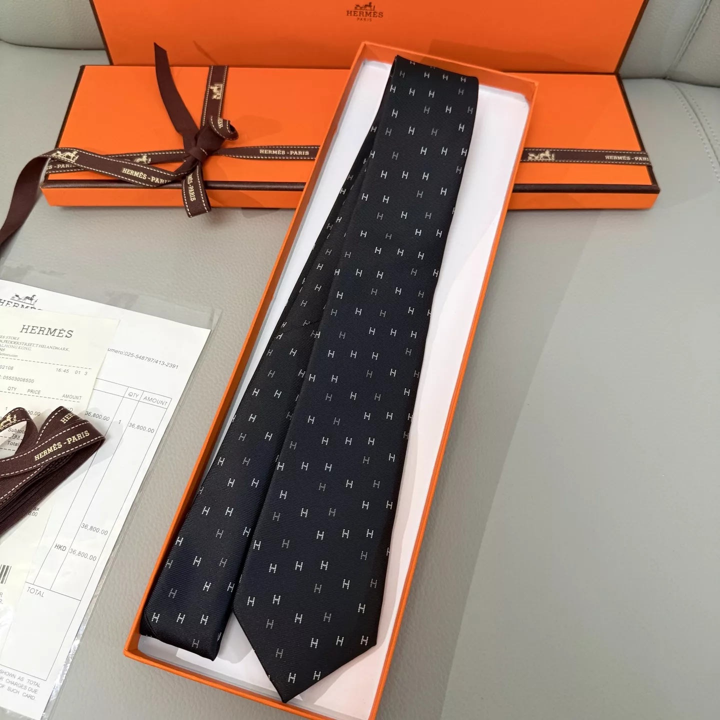 Hermes Necktie StreetReady 7734 - Image 7