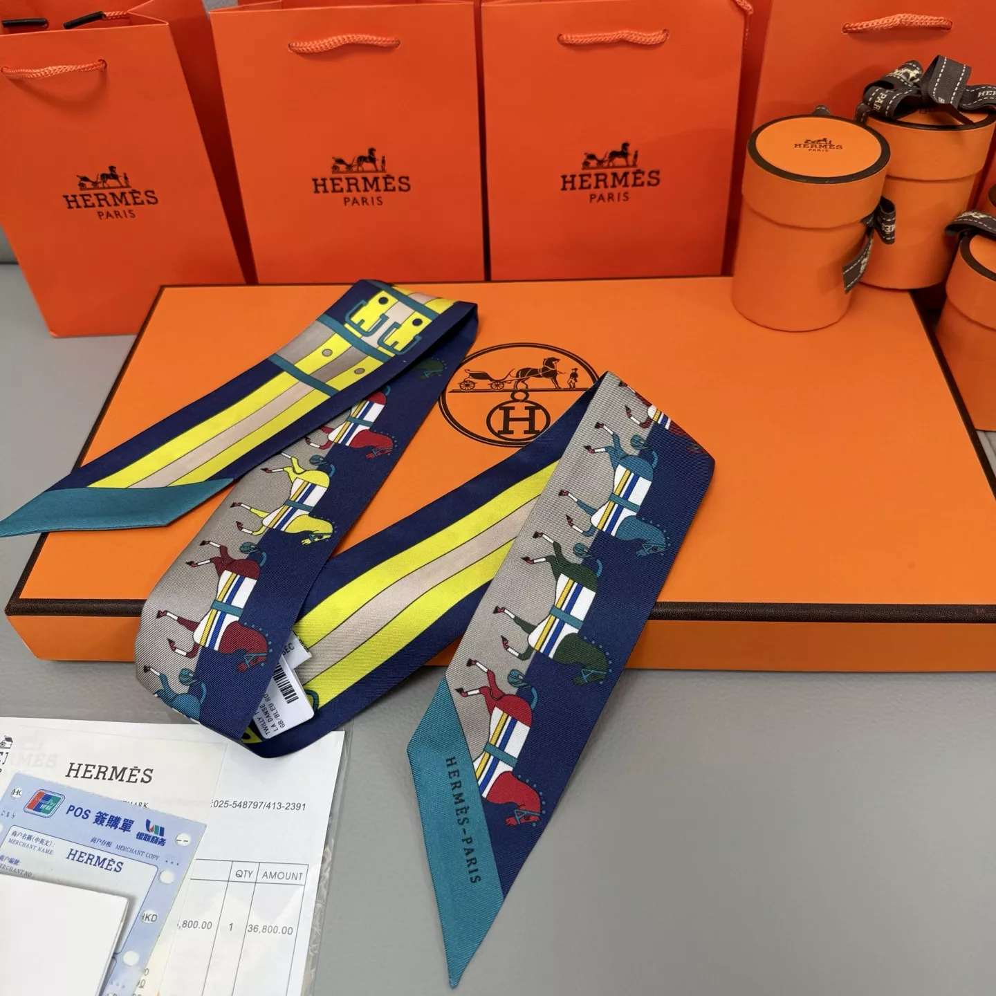 Hermes Silk Scarf Unique 393