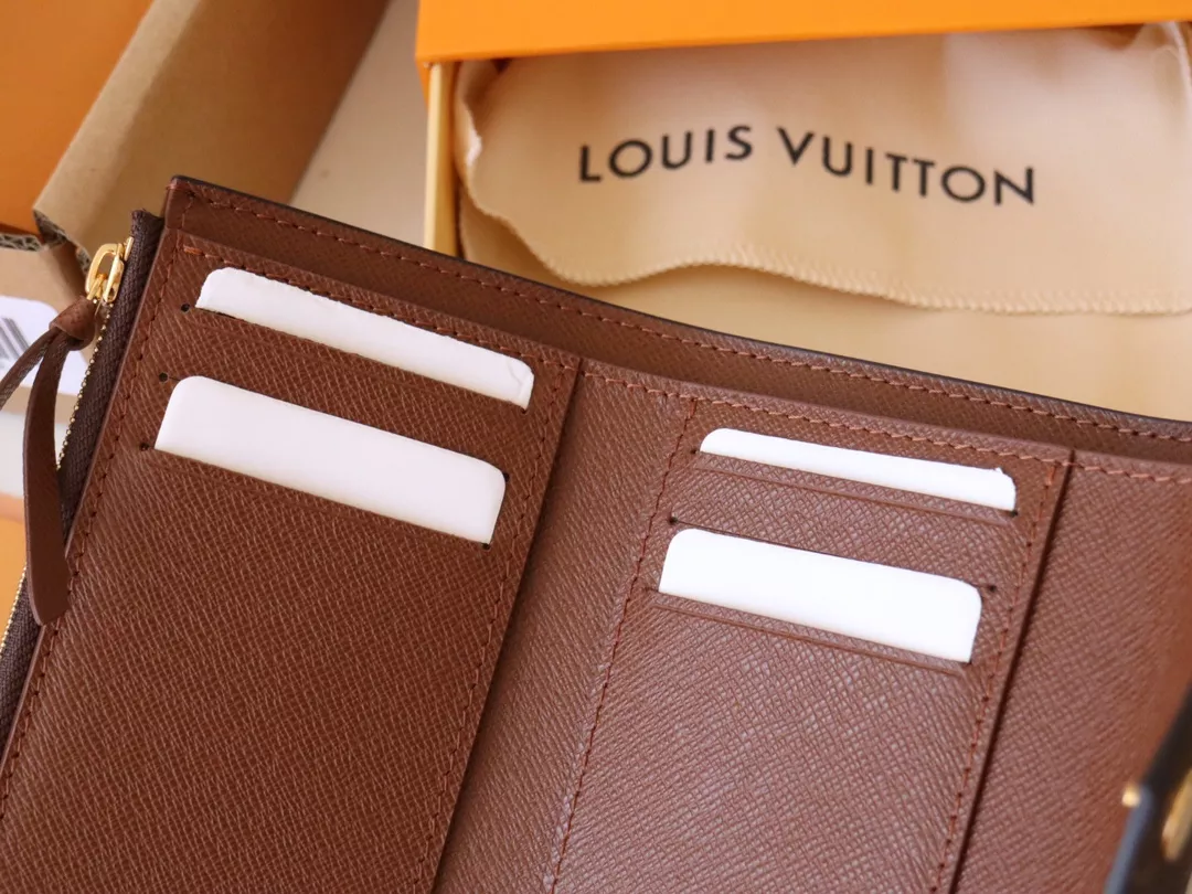 Louis Vuitton AAA Quality Wallets In Brown Functional 8433 - Image 7