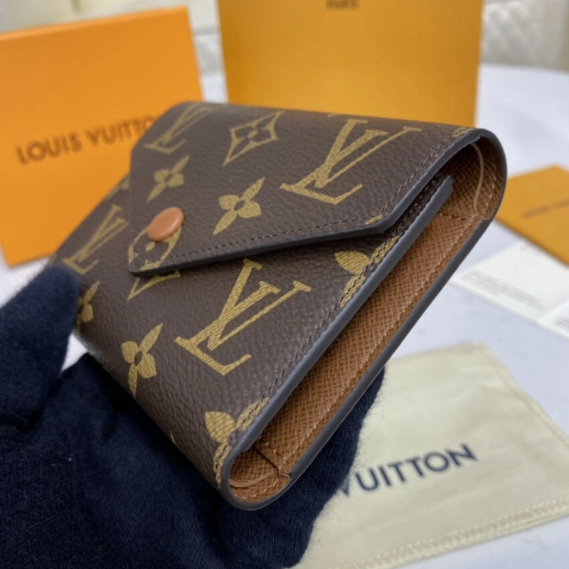 12 x 9.5 Louis Vuitton Monogram Canvas Victorine Wallet Brown - Image 3
