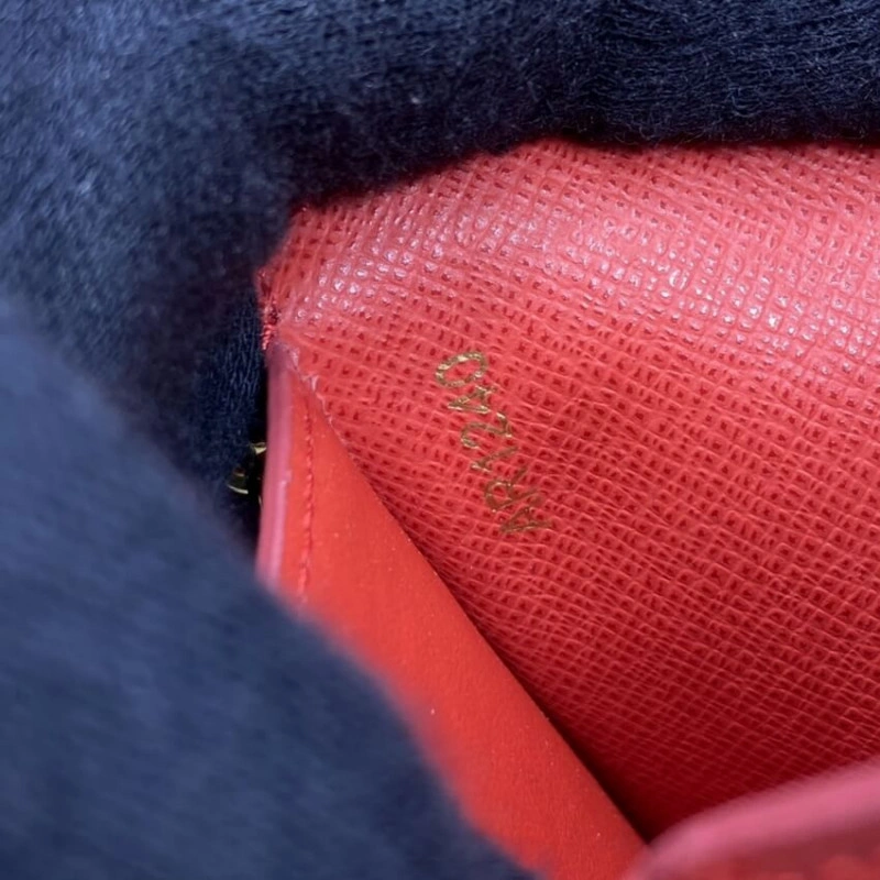 Goldcolor Louis Vuitton Monogram Canvas Victorine Wallet Red - Image 9
