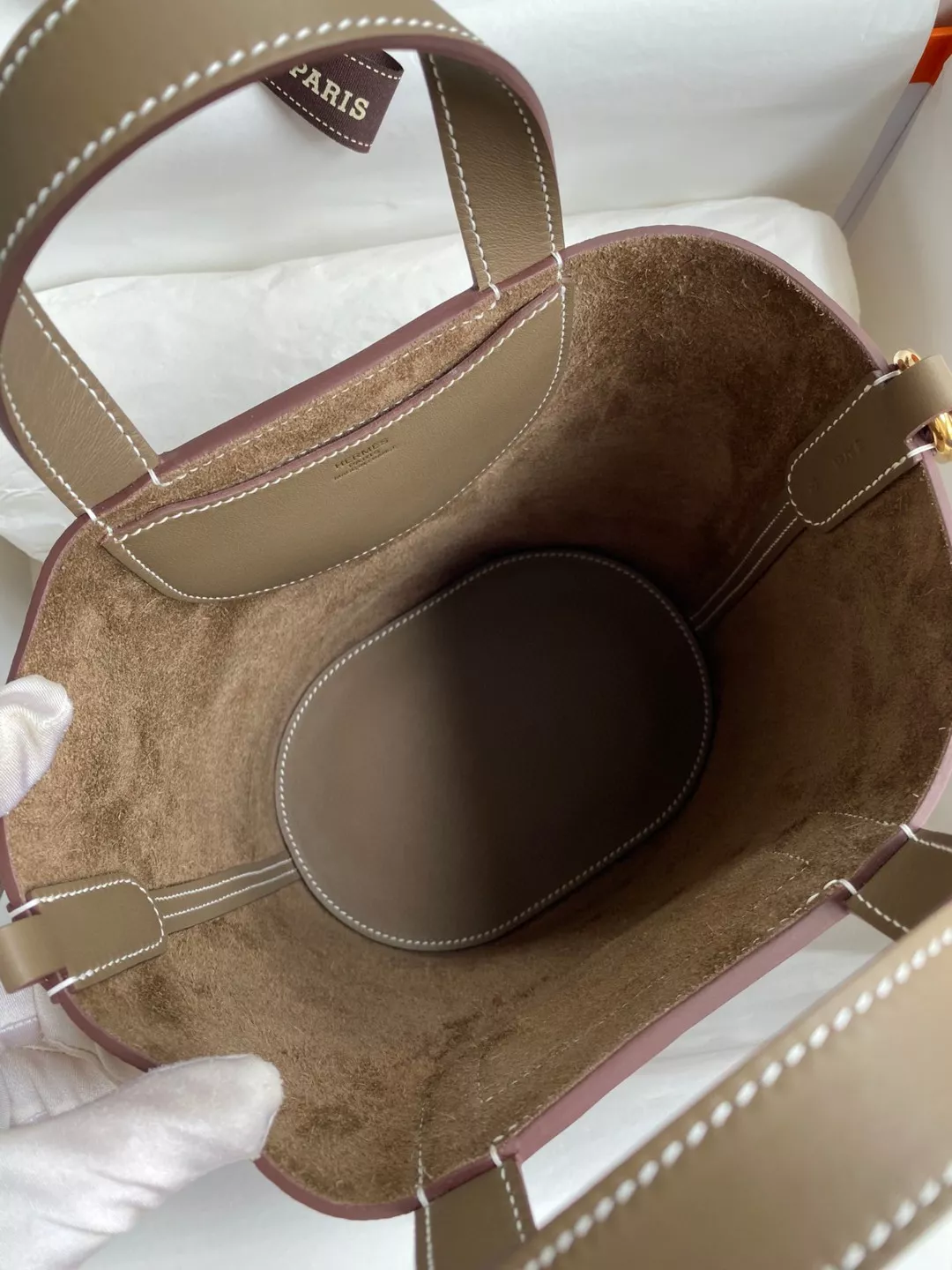 ModernLook 3594 Hermes AAA Quality Handbags In Gold For Women - Image 5