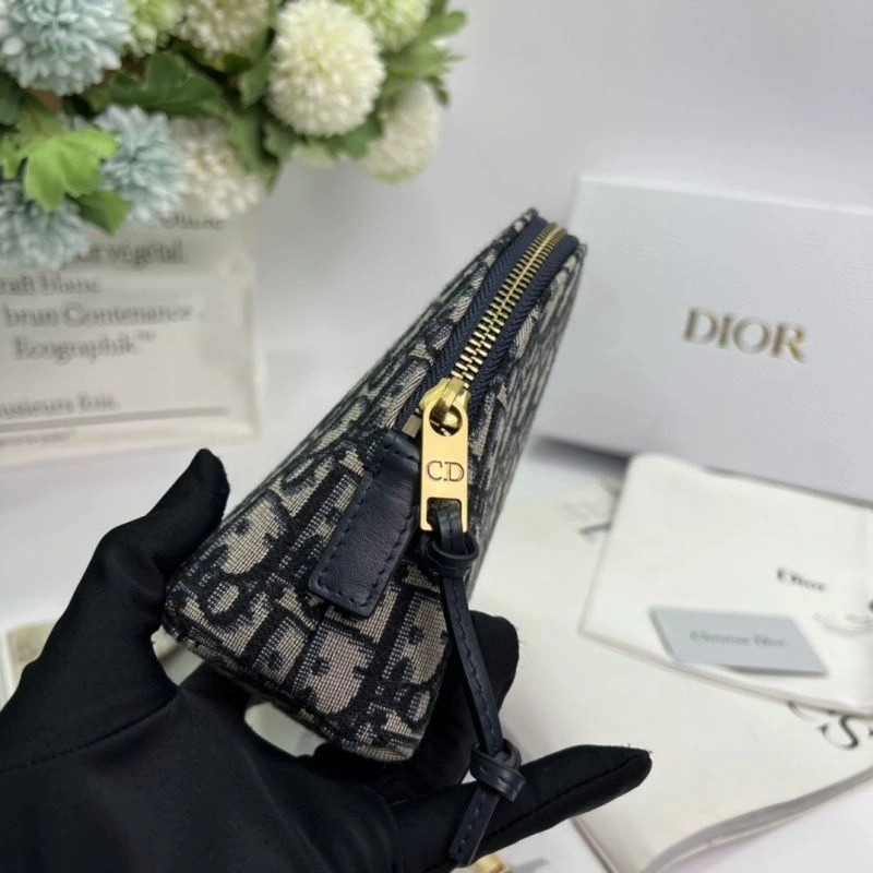 SmartChoice 3887 Dior Cosmetic Pouch Oblique Motif Canvas Black - Image 3