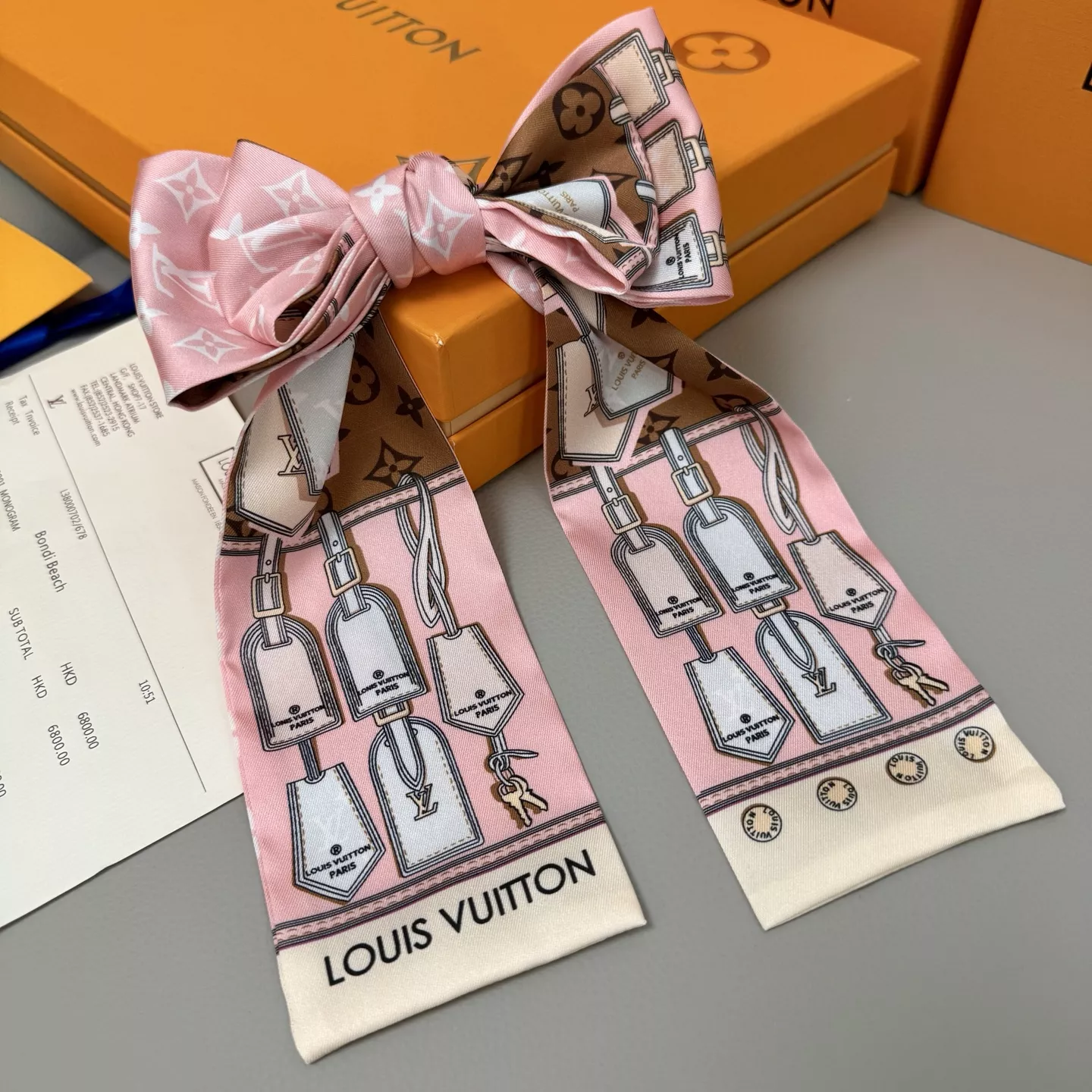 SmartChoice 3967 Louis Vuitton Silk Scarf - Image 3