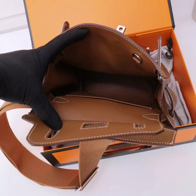 Vibrant 2135 Hermes AAA Quality Messenger Bags In Brown For Unisex - Image 7