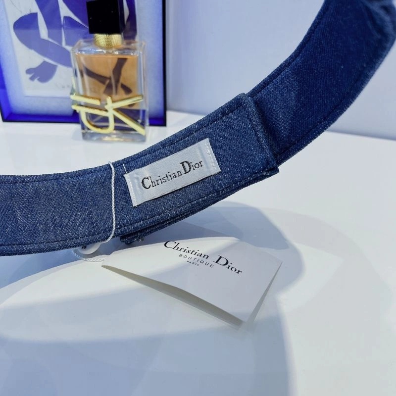Christian Dior Visor D-Oblique Motif Denim Navy Blue - Image 4
