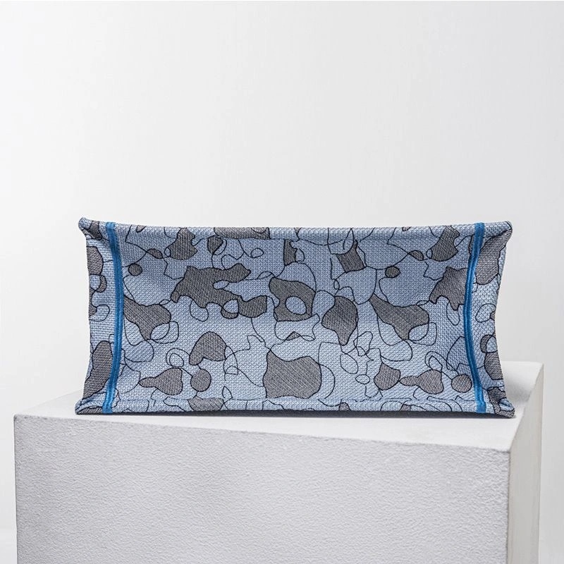 Dior Book Tote Around the World Motif Canvas Light Blue - Image 3