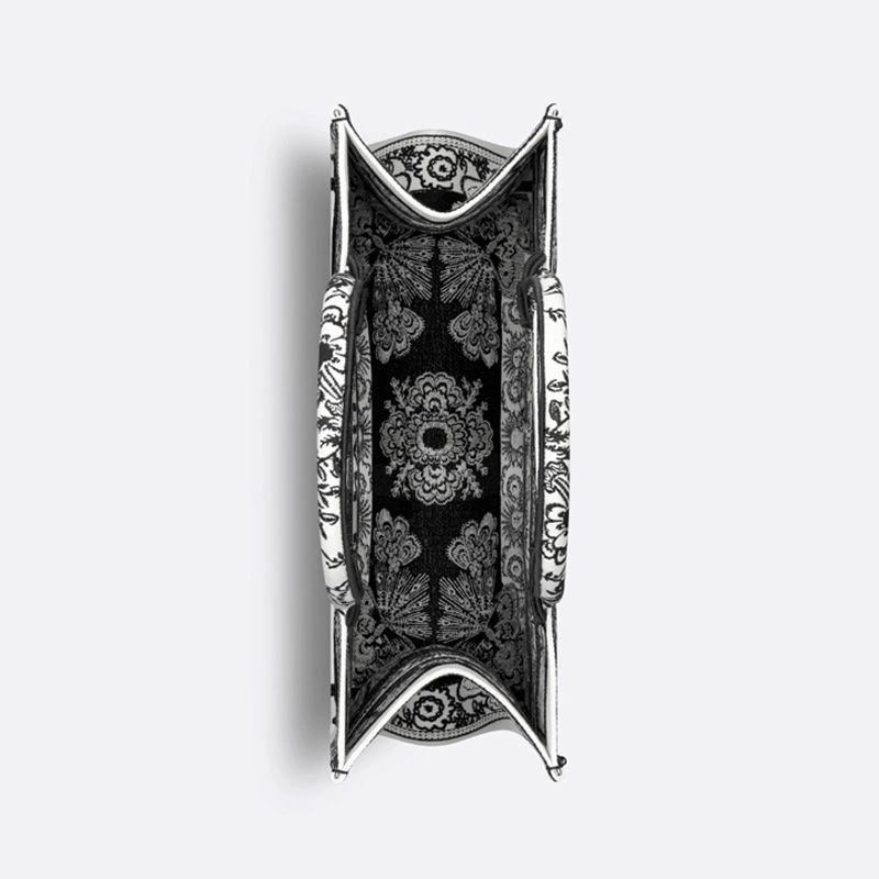 Dior Book Tote Butterfly Bandana Motif Canvas Black - Image 4