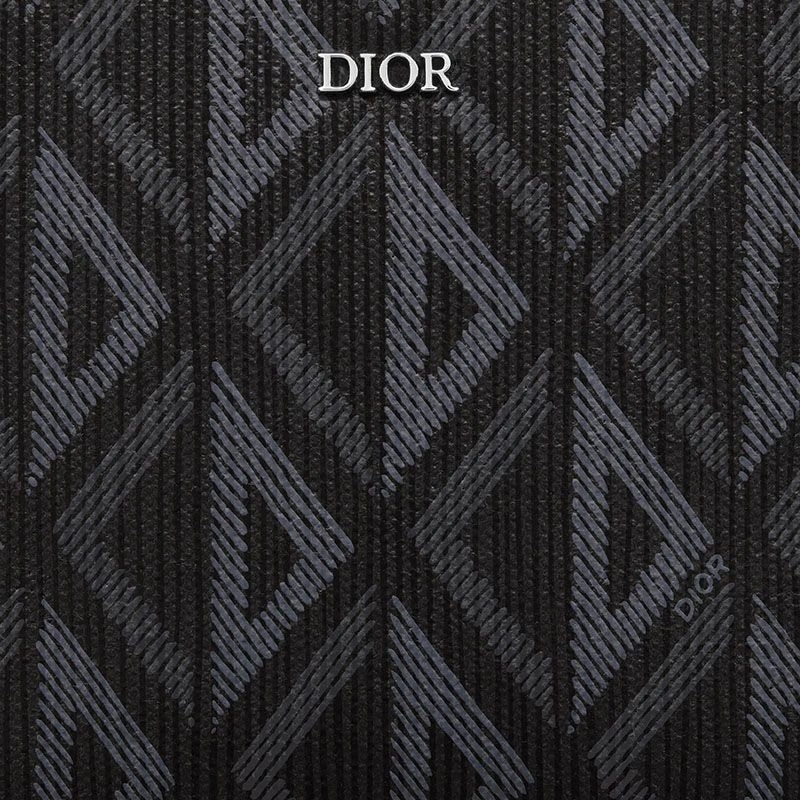 Dior Messenger Pouch CD Diamond Motif Canvas Black - Image 5