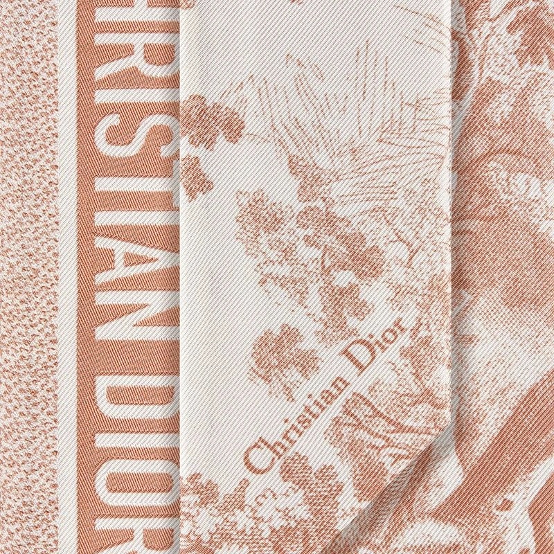 Dior Mitzah Twill Toile de Jouy Motif Silk Cherry - Image 3