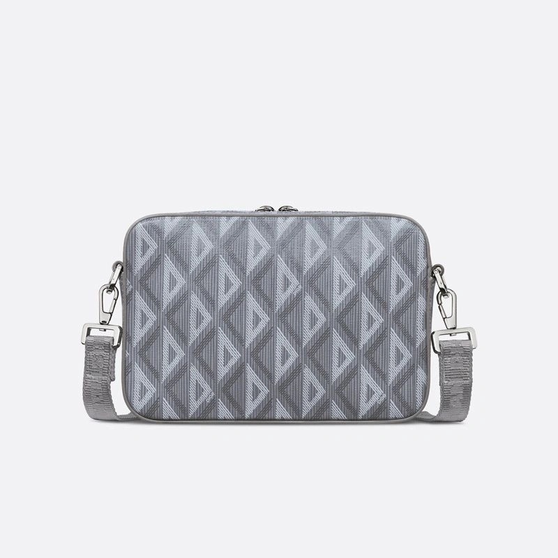 Dior Safari Messenger CD Diamond Motif Canvas Grey - Image 3