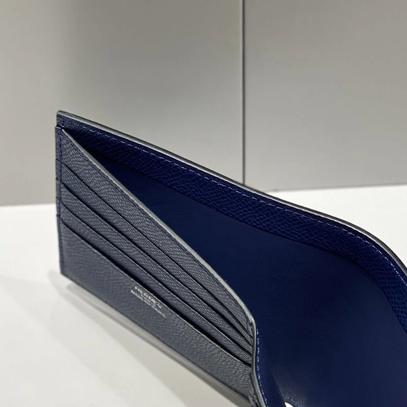 Hermes Copernic Compact Wallet Epsom Calfskin In Navy Blue - Image 3