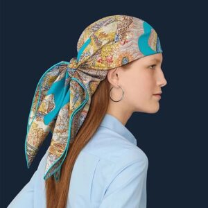 Hermes Eleftheria Shawl 140 In Light Blue