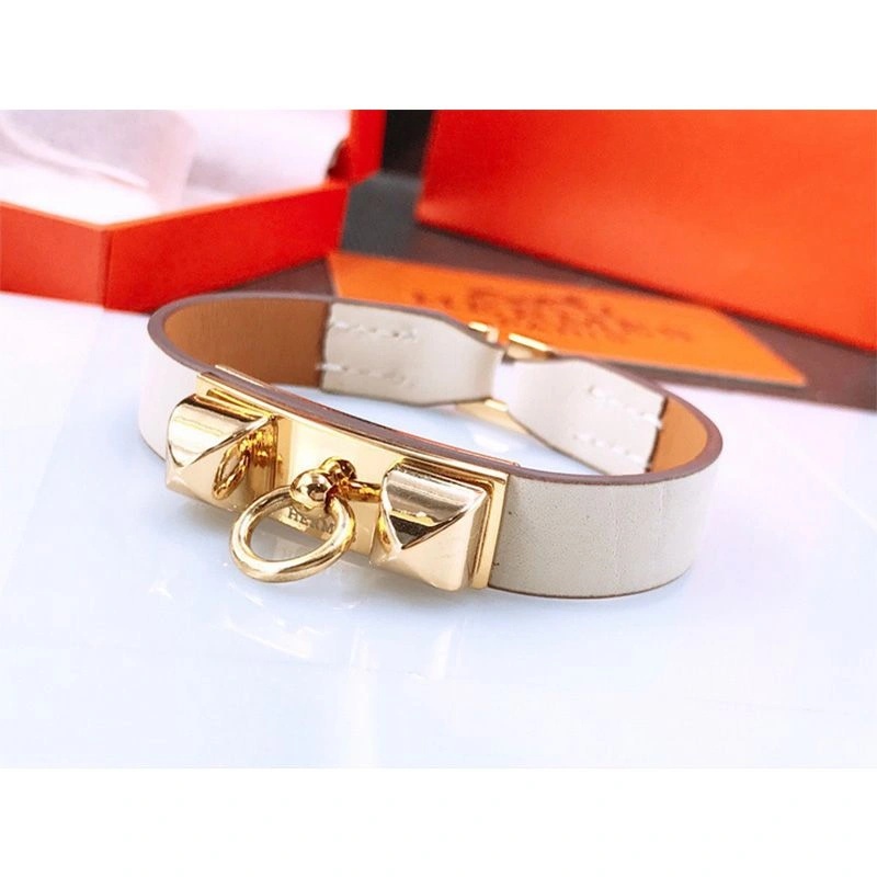 Hermes Micro Rivale Bracelets Swift Calfskin Gold Hardware - Image 7