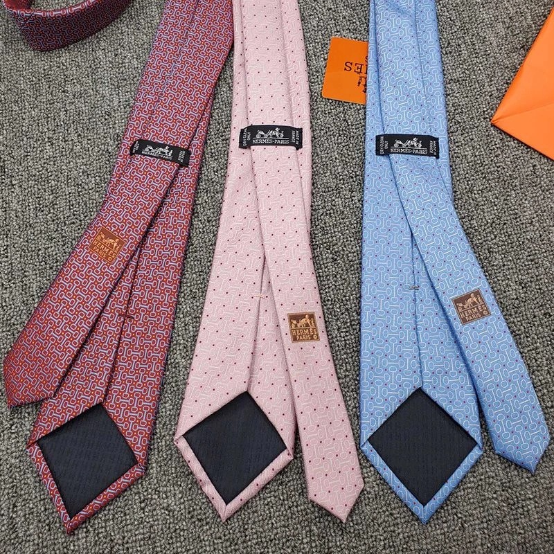 Hermes Time Keeper Tie In Blue - Image 3