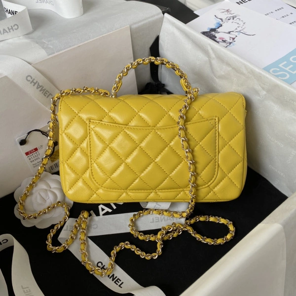 CHANEL FLAP BAG WITH TOP HANDLE-21CM BestValue 933 - Image 4